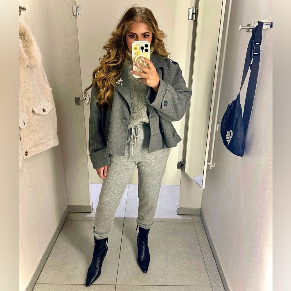 H&M Cropped Trench Jacket